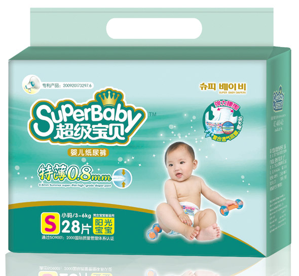 超級寶貝特薄yinge紙尿褲S28