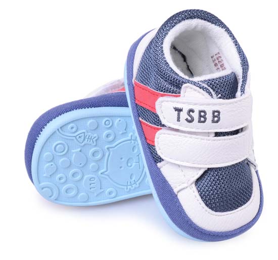 天使之嬰網布+透氣PU深藍色