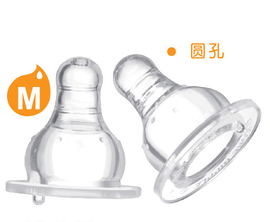 愛樂寶5優(yōu)仿真母乳標口奶嘴2件裝M