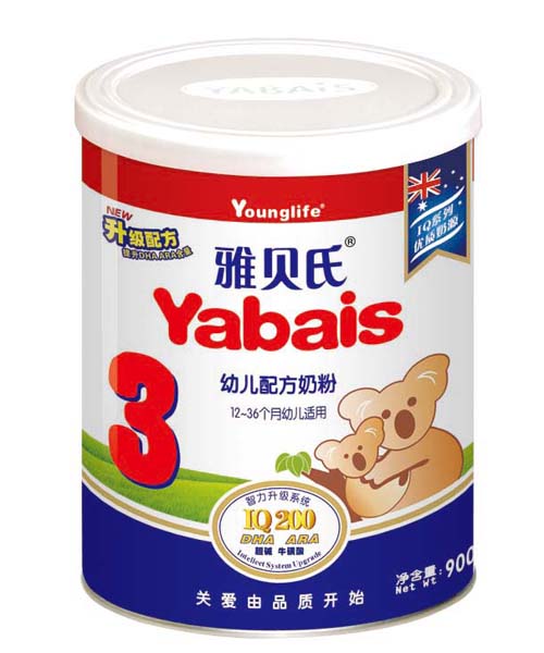 雅貝氏youe配方奶粉3段