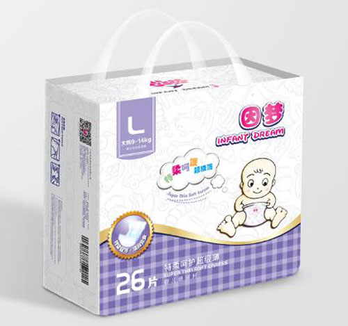 因夢(mèng)特柔超級(jí)薄yinge紙尿片L碼