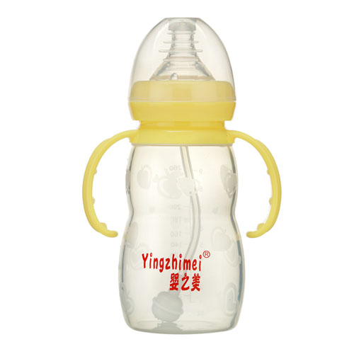 嬰之美寬口自動雙耳硅膠奶瓶