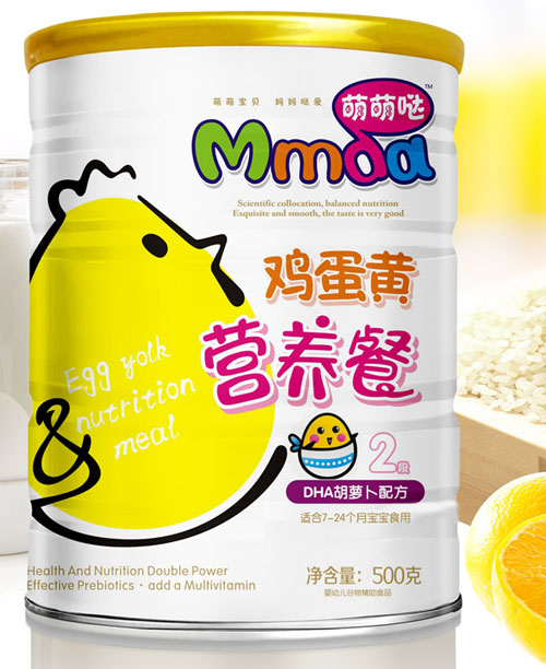 萌萌噠500克鐵聽DHA胡蘿卜雞蛋黃營養(yǎng)餐