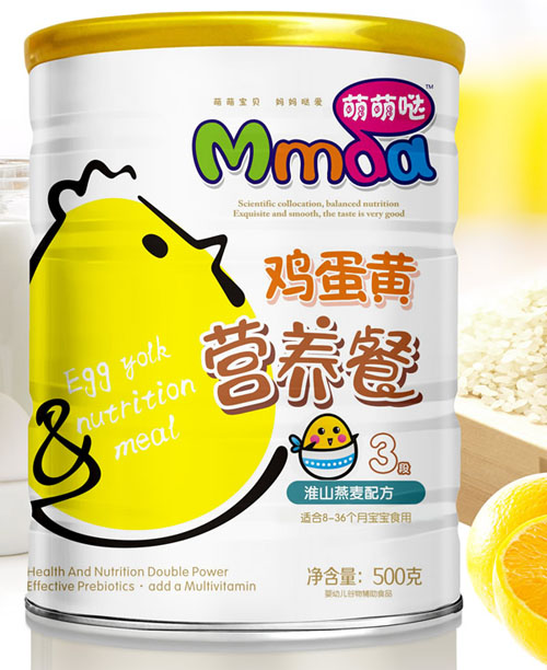 萌萌噠500克鐵聽淮山燕麥雞蛋黃營養(yǎng)餐