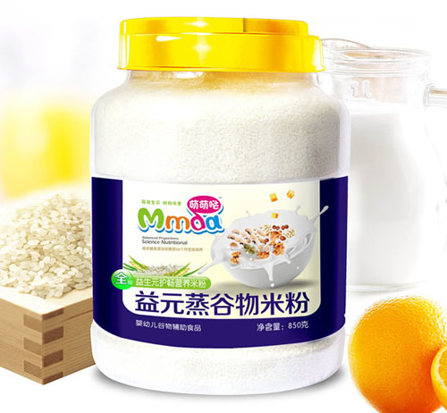 萌萌噠850克益生元護暢蒸谷物米粉