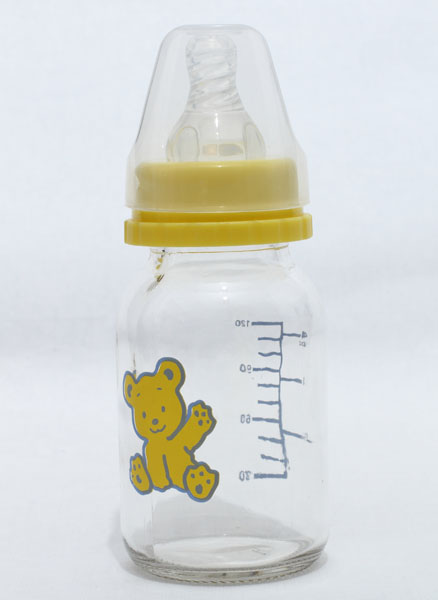 新兒寶標(biāo)口120ml直身玻璃奶瓶