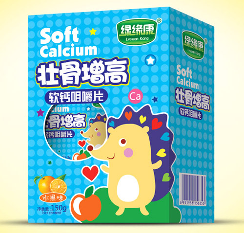 綠緣康壯骨增高軟鈣咀嚼片