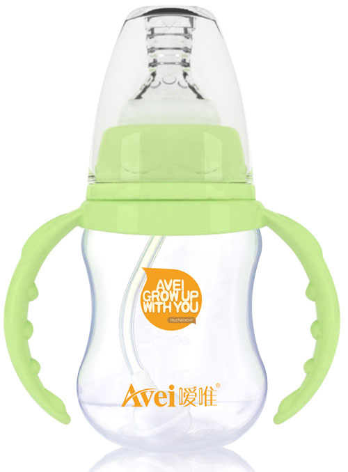 噯唯標準口徑帶柄自動PP奶瓶(150ml)