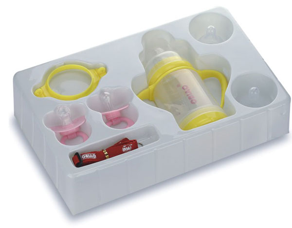 歐標(biāo)豪華雙層奶瓶230ml禮盒套