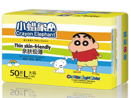 小蠟象親膚極薄yinge紙尿片L碼