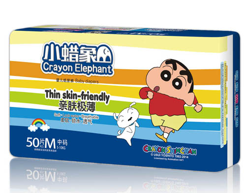 小蠟象親膚極薄yinge紙尿褲M碼