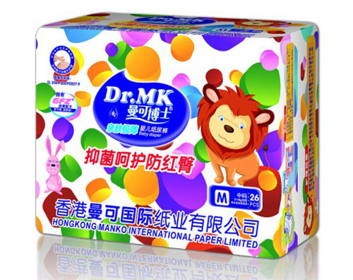 曼可博士親膚極薄yinge紙尿褲M碼