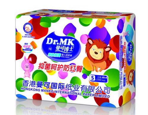 曼可博士親膚極薄yinge紙尿褲S碼40+4片