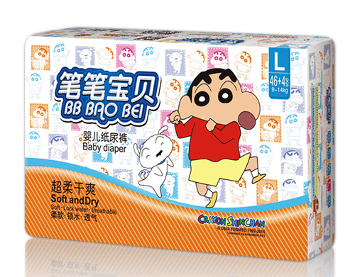 筆筆寶貝超柔干爽yinge紙尿褲L碼