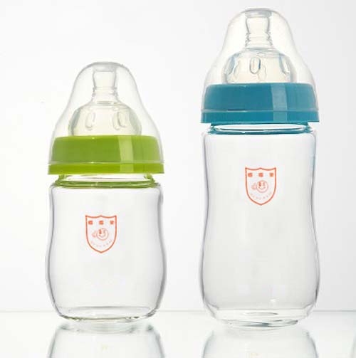嘟嘟樂(lè)高硼硅玻璃寬口奶瓶