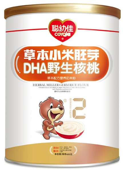 聰幼佳DHA野生核桃草本配方營養(yǎng)奶米粉