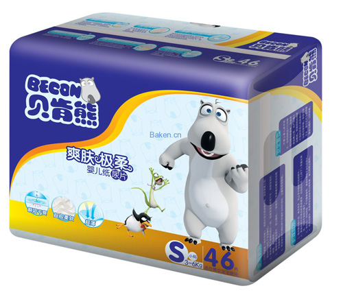 貝肯熊爽膚極柔紙尿片S碼