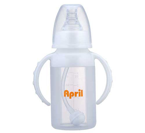 愛普麗標(biāo)口液態(tài)硅膠奶瓶120ml白色