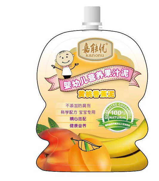 黃桃香蕉yingye果泥汁