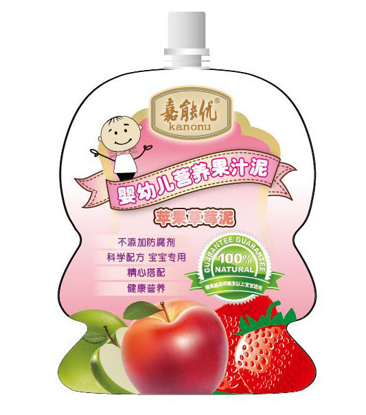 蘋果草莓yingye果泥汁