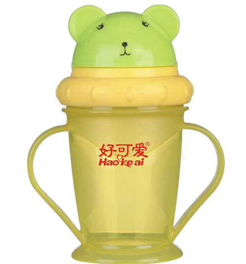 好可愛(ài)貓頭吸管學(xué)飲杯