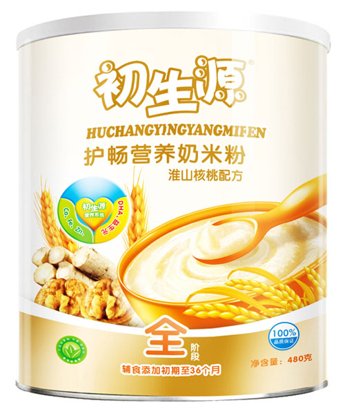 初生源淮山核桃護暢營養(yǎng)奶米粉全段