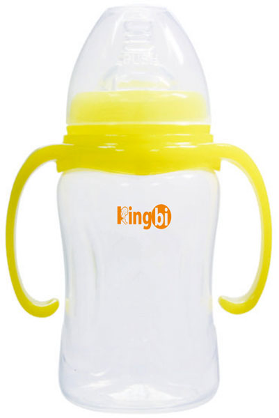 健貝黃色寬口yingePP奶瓶240ml