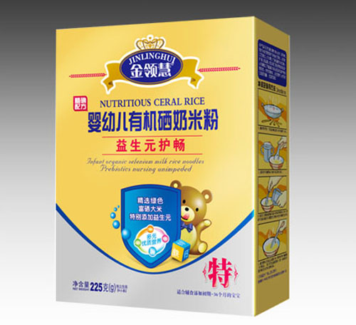 金領(lǐng)慧益生元護(hù)腸yingye有機(jī)硒米粉盒裝