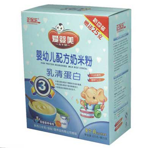 正保樂(lè)乳清蛋白奶米粉盒裝3段