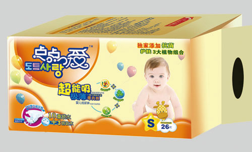 點(diǎn)點(diǎn)愛(ài)超能吸極薄yinge紙尿褲S碼