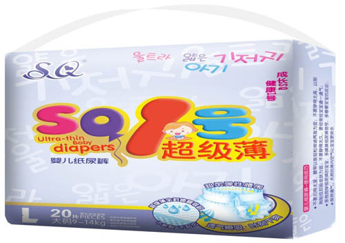 SQ1號(hào)超級(jí)薄yinge紙尿褲L碼20片