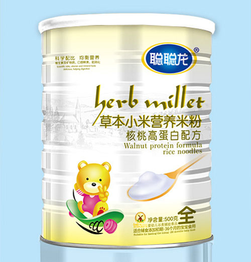 聰聰龍核桃高蛋白配方草本小米米粉全段聽(tīng)裝