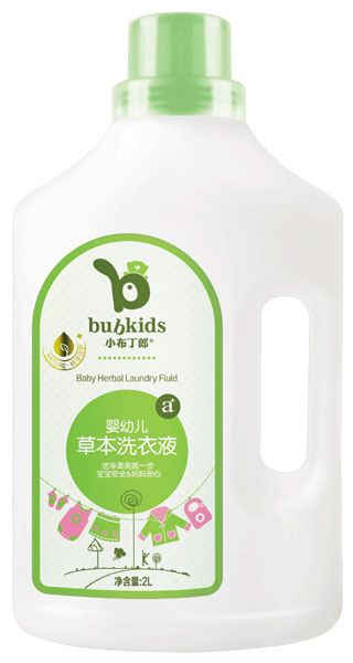 小布丁郎yingye草本洗衣液2L