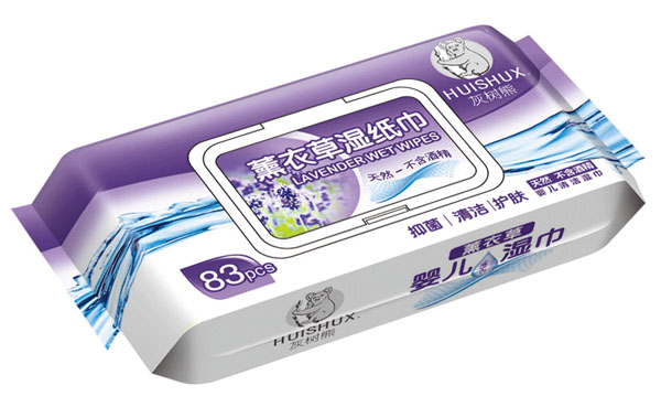 灰樹熊薰衣草濕紙巾83片裝