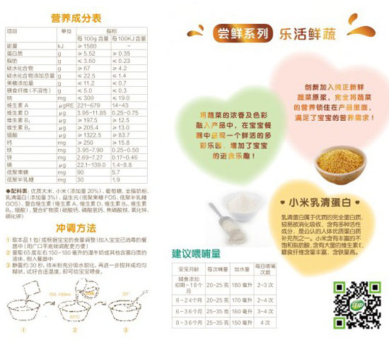 好立美小米乳清蛋白營(yíng)養(yǎng)米粉