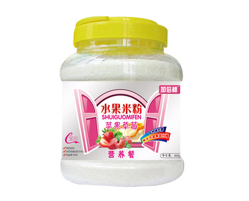 加倍棒蘋果草莓水果米粉