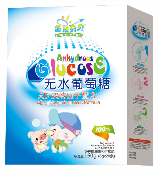 金頂貝貝AD雙歧因子配方無(wú)水葡萄糖盒裝