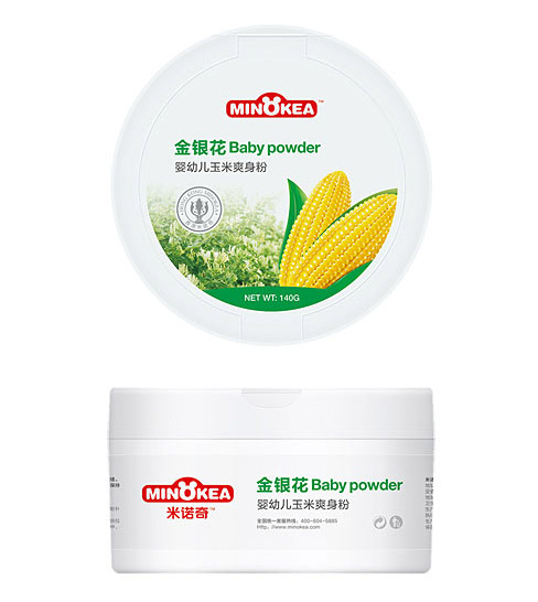 米諾奇yingye玉米爽身粉140g