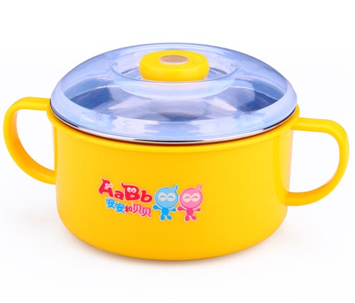 安安和貝貝芒果布丁圖圖碗