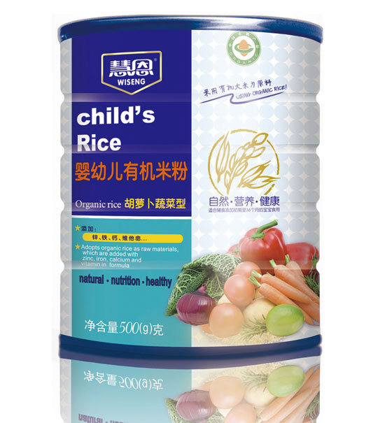 慧恩500克胡蘿卜蔬菜有機(jī)米粉