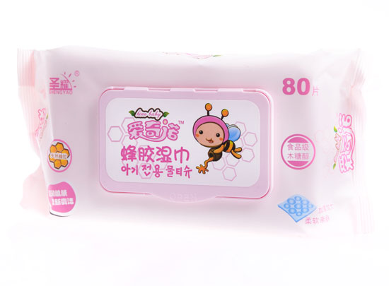 愛奇諾天然蜂膠yinge口手無香80片枕式加蓋(粉)1