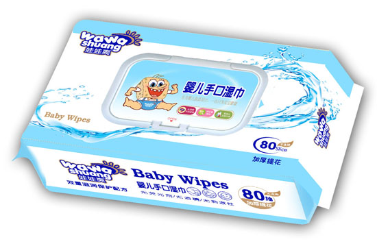 娃娃爽yinge手口濕巾帶蓋80片(洋甘菊)