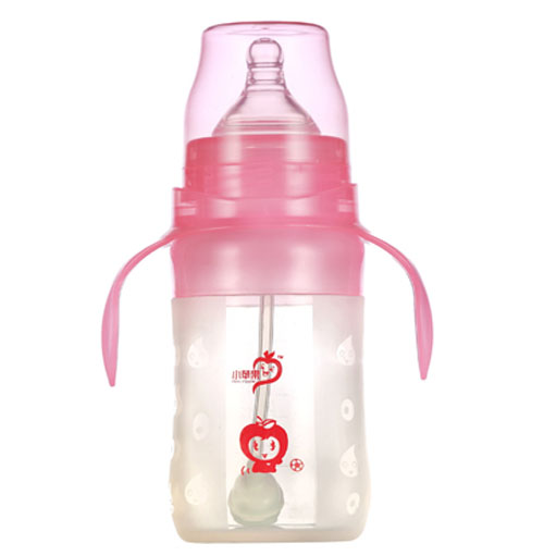 小蘋果硅膠奶瓶220ml