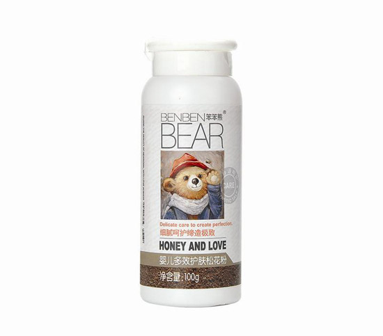 笨笨熊yinge多效護(hù)膚松花粉100g
