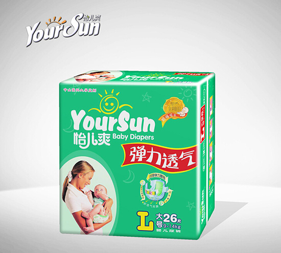 怡兒爽彈力透氣yinge紙尿褲L26片