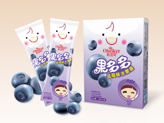 歐貝可藍莓味水果條