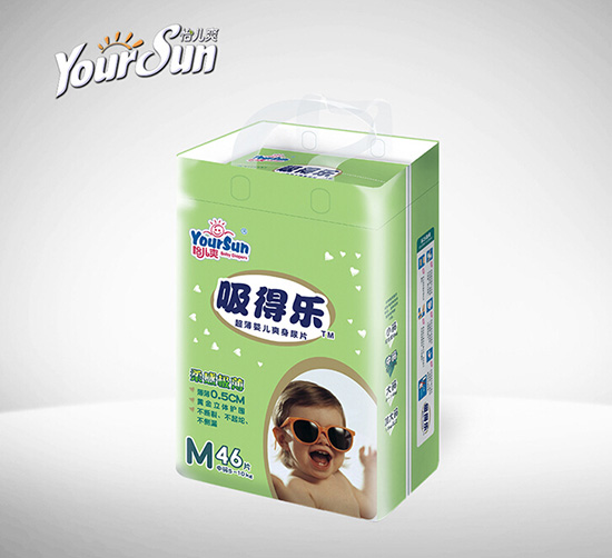 怡兒爽吸得樂(lè)超薄爽身yinge紙尿片M46片