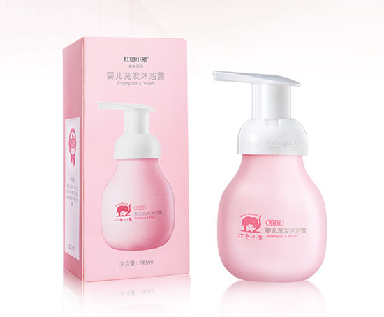 紅色小象yinge無硅油洗發(fā)水沐浴露乳新生兒洗護二合一