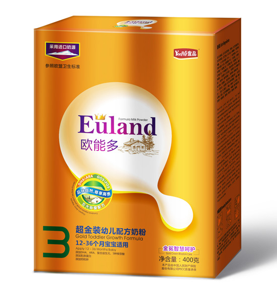 歐能多超金裝盒裝yinge配方奶粉3段