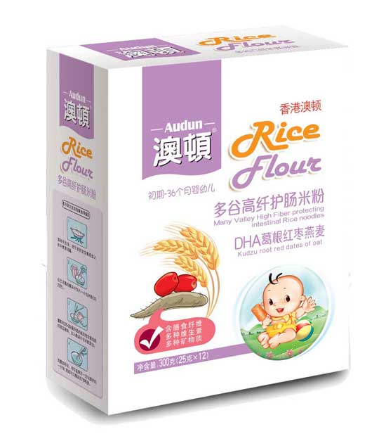 澳頓DHA葛根紅棗燕麥護(hù)暢米粉(盒)